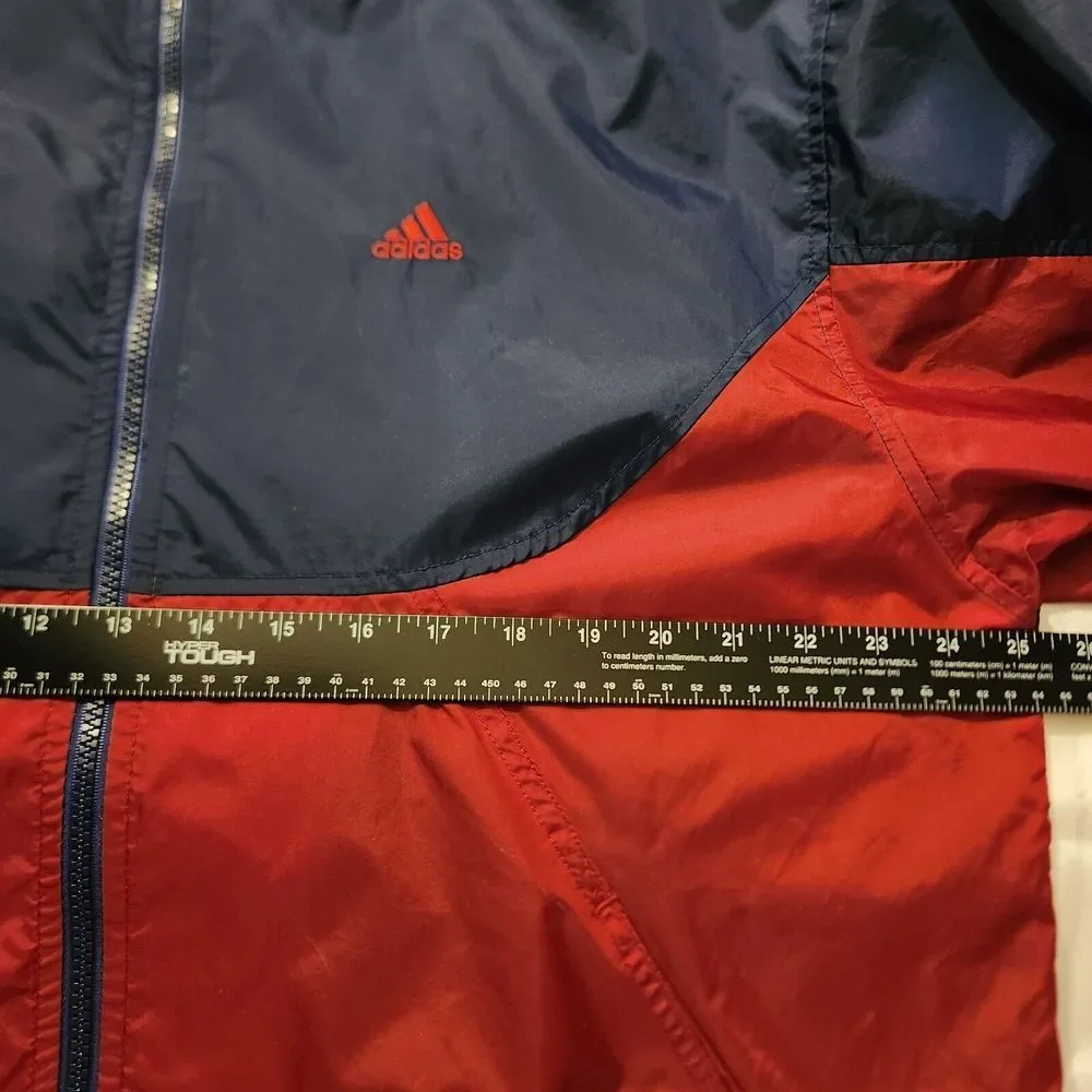 Vintage Adidas Track Jacket Men L Y2K Windbreaker Mesh Colorblock‎ 90s Hip Hop